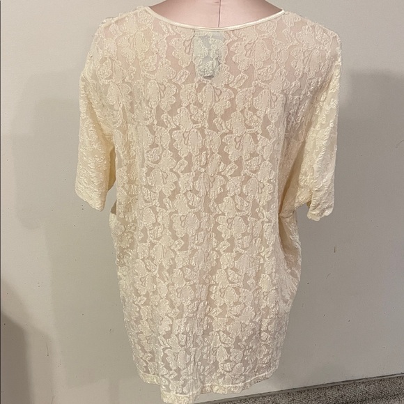 Venezia Clothing Co Elegant Cream Lace Women's Top Size 22/24 Pre-Loved elegance - Picture 5 of 9